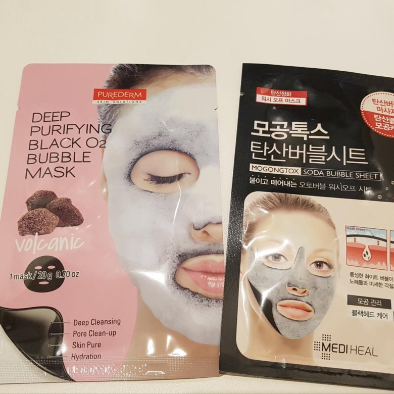Корейская маска пузырьковая