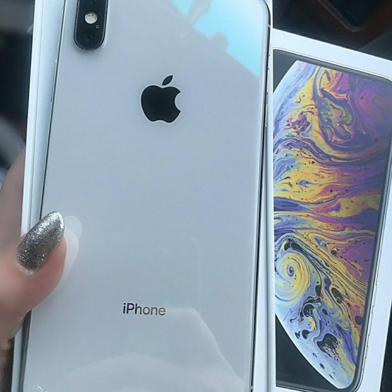 Xs max silver фото