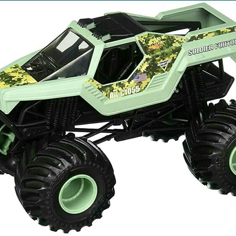 Monster 24. Монстр-трак hot Wheels Monster Jam Soldier Fortune (bhp37/dwn20) 1:64 8 см. Soldier Fortune Monster Jam.