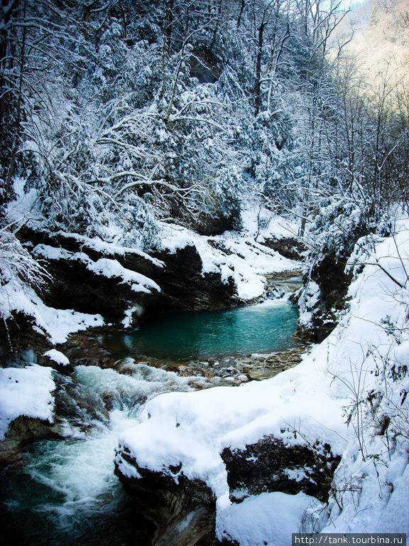 Гуамское Ущелье Зимой Фото