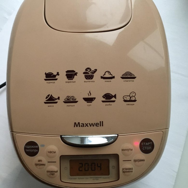 Мультиварка maxwell mw-3801 как приготовить кашу