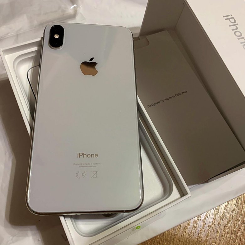 Xs max silver фото