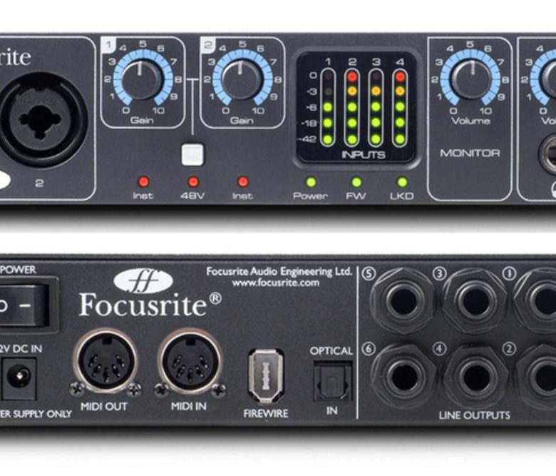 Звуковая карта focusrite saffire pro 40