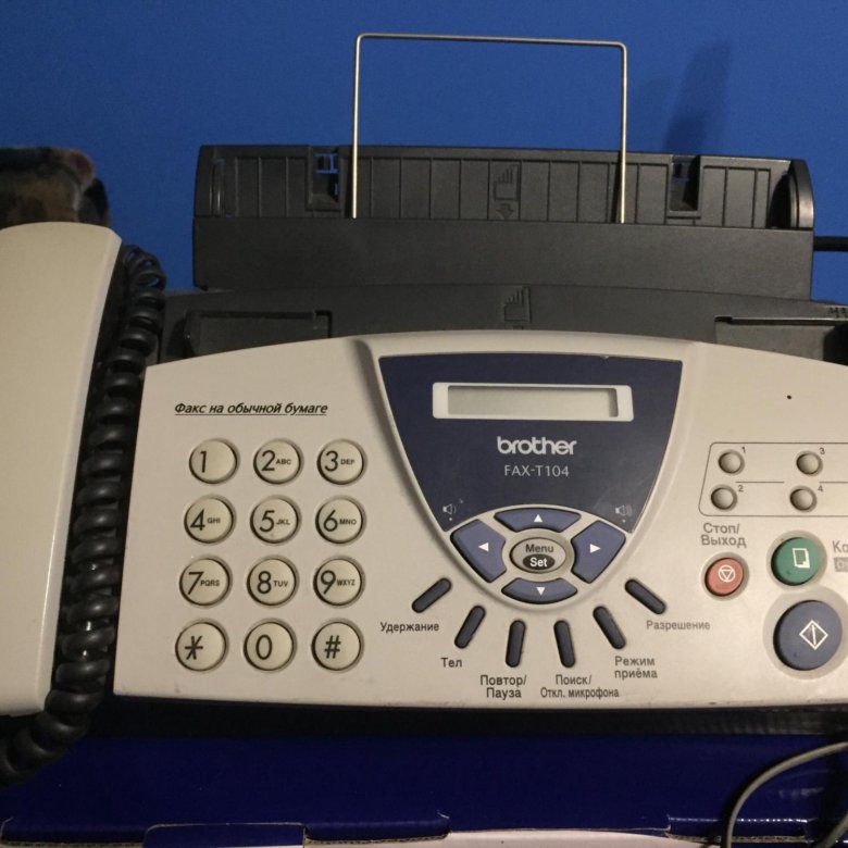 Факсы петербург. Brother Fax-t104. Факс brother 104.