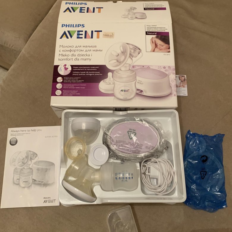 Электронный молокоотсос philips avent