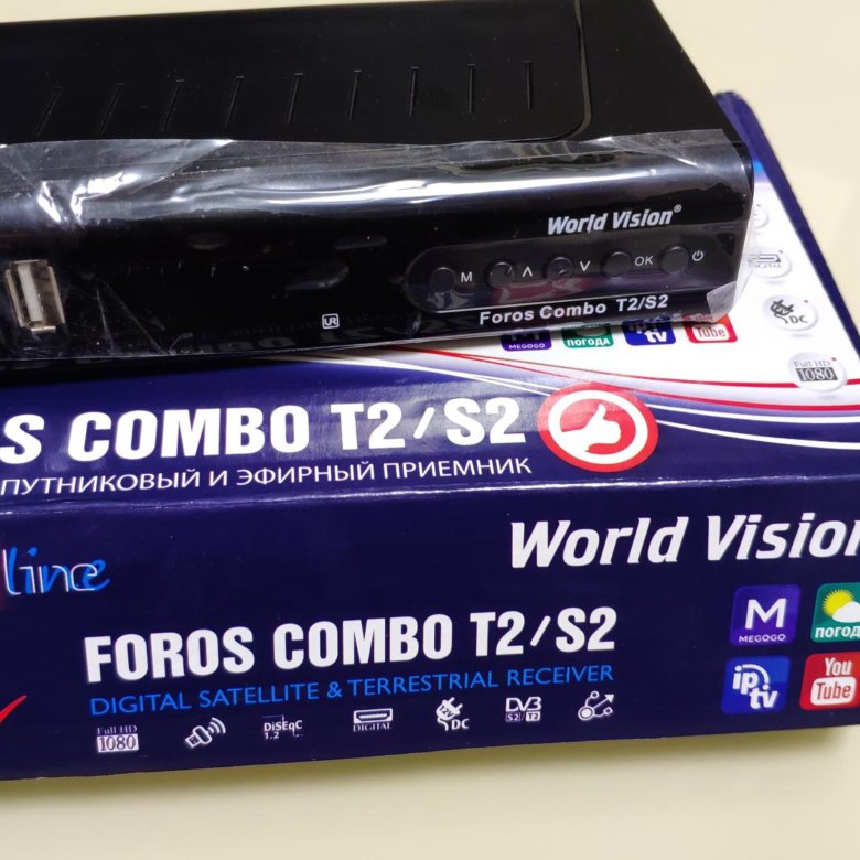 ТВ тюнер World Vision foros Combo t2/s2.