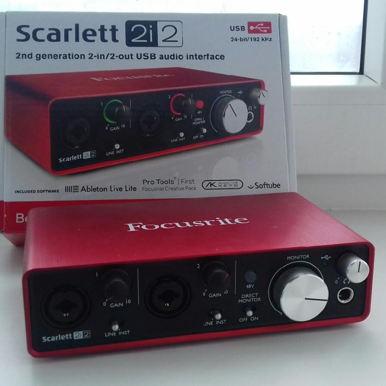 Звуковая карта scarlett 2i4 focusrite scarlett