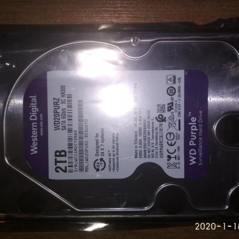 Western digital purple 2 тб. Рс5 без терабайт.