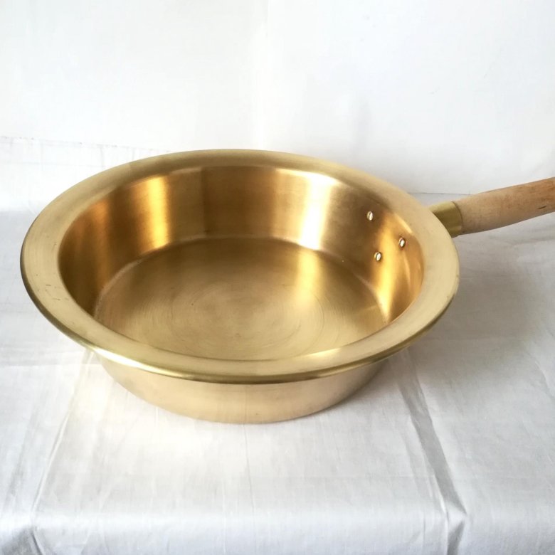 5 л weltime (wlt-00214). латунный таз. "кольчугинский мельхиор" медный таз. латунный таз. латунный таз с ручкой для варенья.