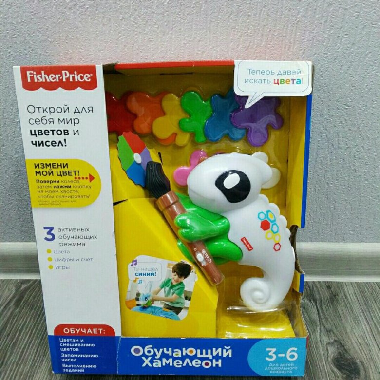 Fisher price обучающий хамелеон