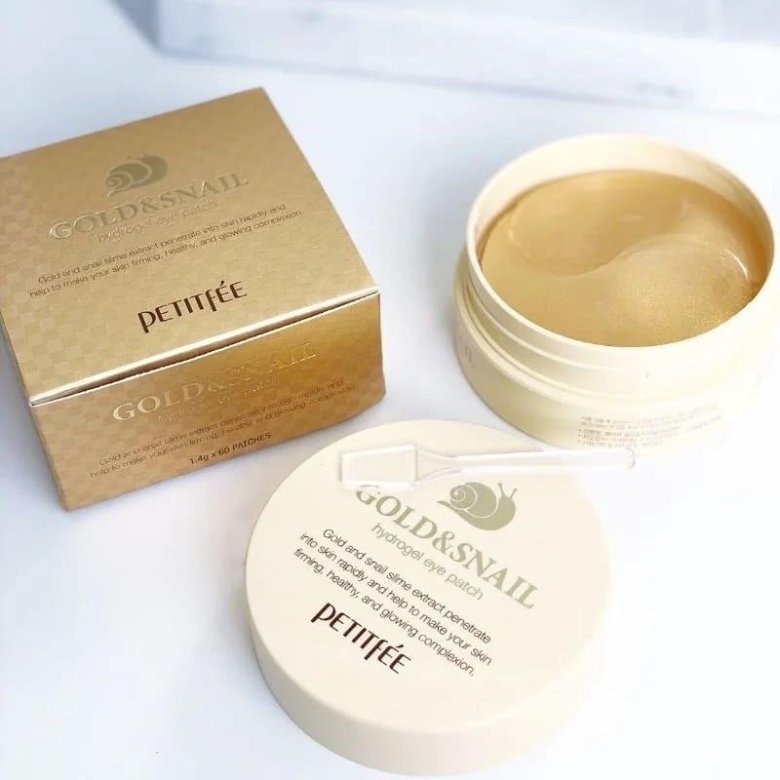 Gold snail hydrogel eye patch. Патчи с муцином улитки. Petitfee gold snail hydrogel eye patch. Патчи улитка золото. Gold + snail eye patch.
