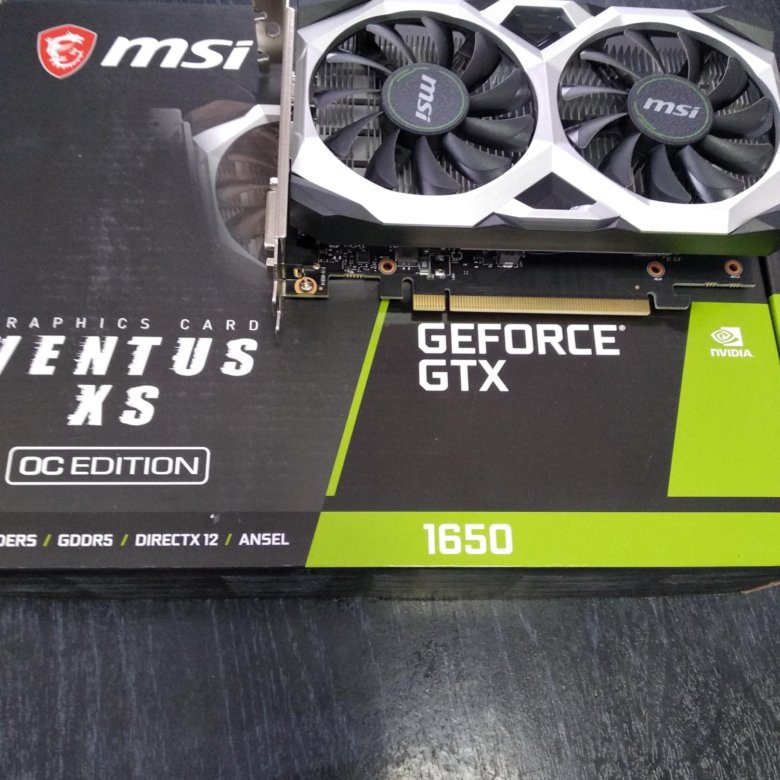 Geforce gtx 1650 4gb ventus xs