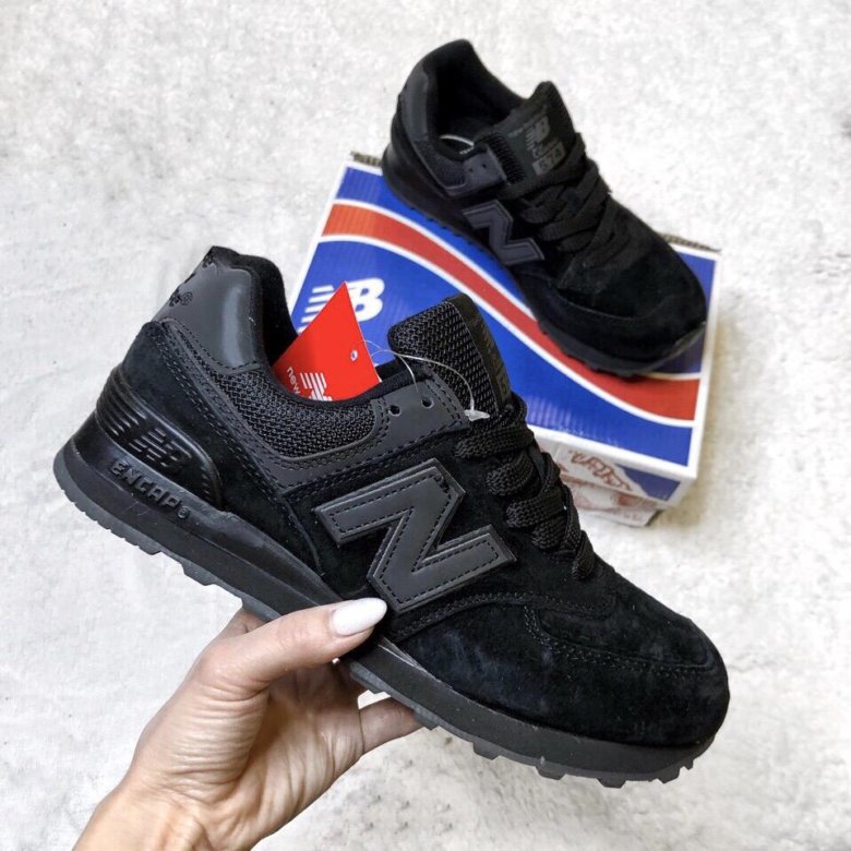 Черные замшевые кроссовки New Balance 574 – купить в Санкт-Петербурге ...