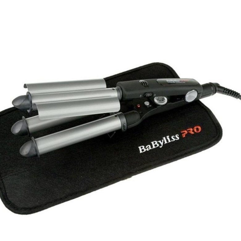 Тройная плойка. BABYLISS Pro Curling Iron 2269tte. Щипцы для волос BABYLISS Pro Tourmaline Triple Waver bab2269tte. Щипцы BABYLISS Pro bab2269tte. Плойка BABYLISS Pro bab2269tte.