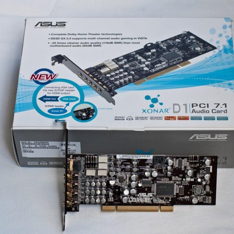 Asus Xonar D1 Kupit V Volzhskom Cena 2 999 Rub Data Razmesheniya 18 09 Komplektuyushie I Zapchasti