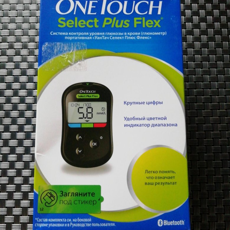 Глюкометр onetouch select plus flex