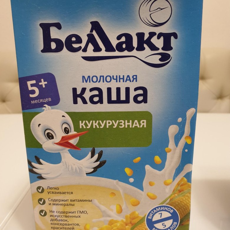 Молочная каша кукурузная беллакт для грудничка