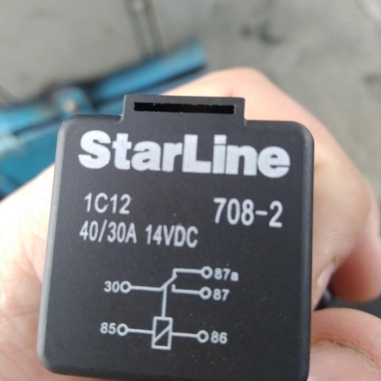 Реле starline 708 2 схема подключения