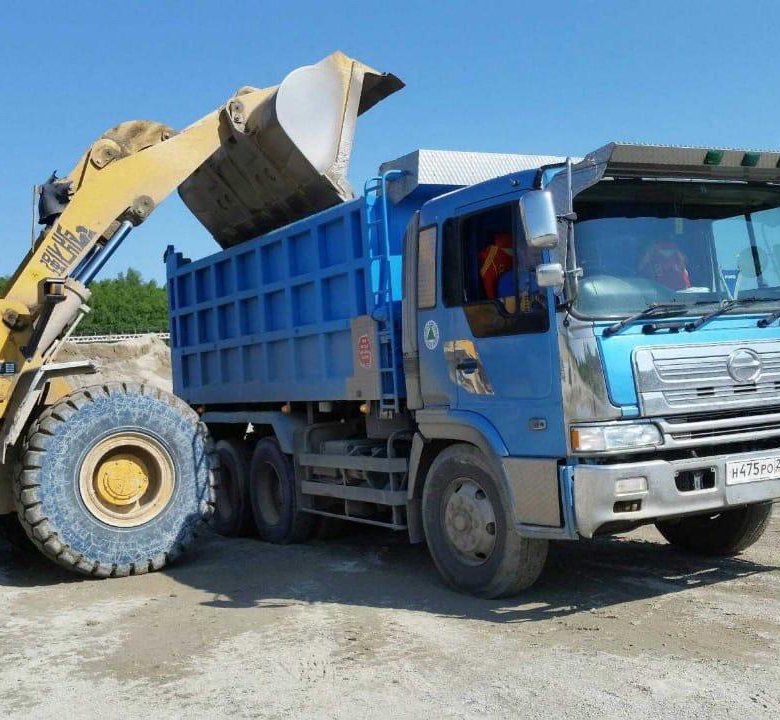 самосвал. самосвал. погрузчик амкодор 330се. песок щебень камаз. Scania g480 6*6.