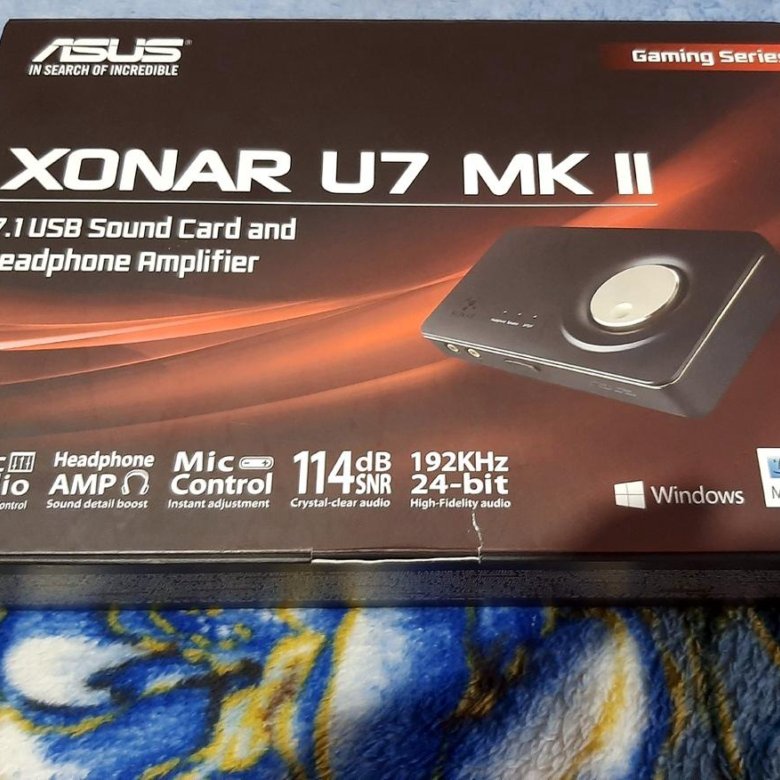 Внешняя звуковая карта asus xonar u7 mkii