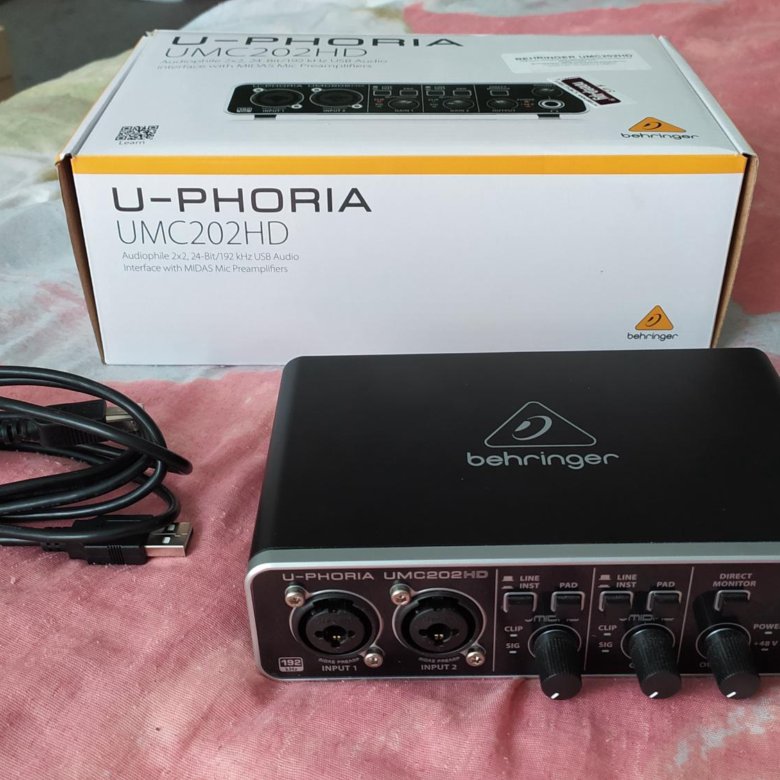 Umc202hd звуковая карта