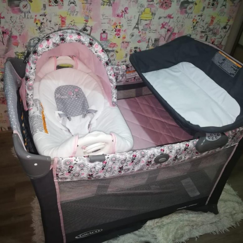 Манеж кровать graco cuddle cove graco