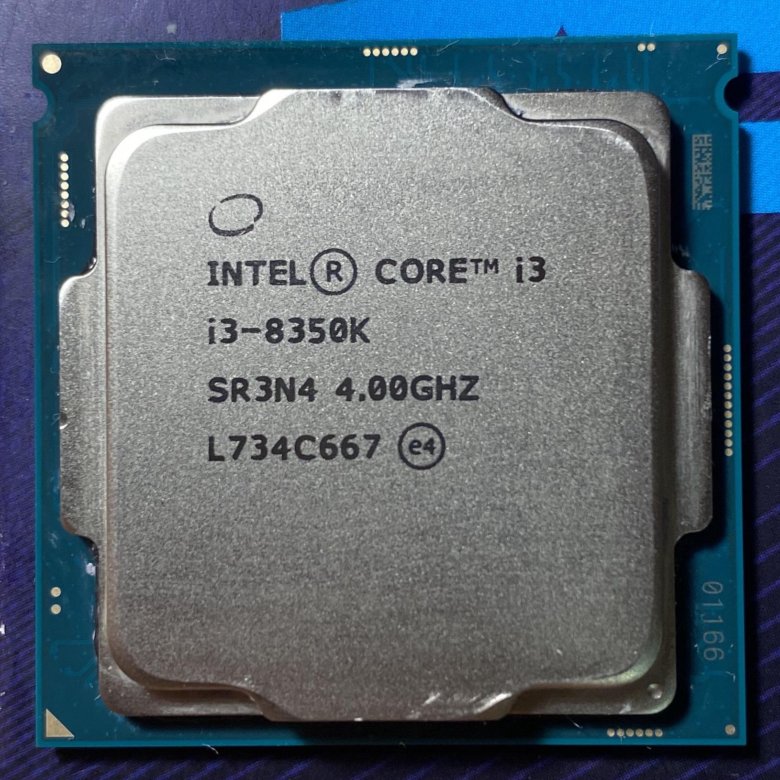 Процессор intel core i3 8350k фото