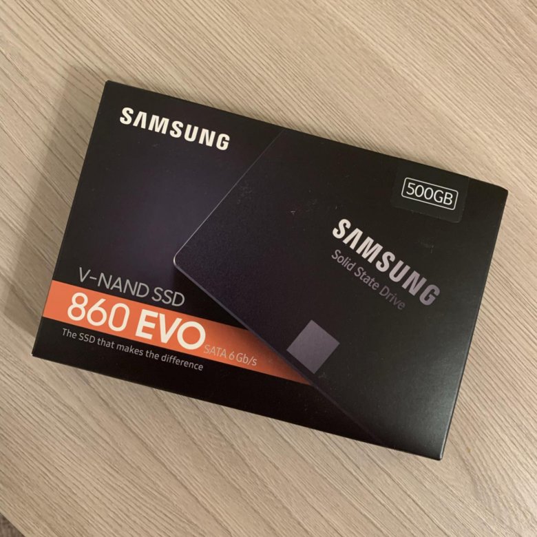 Samsung 860 evo 500. Упаковка SSD.