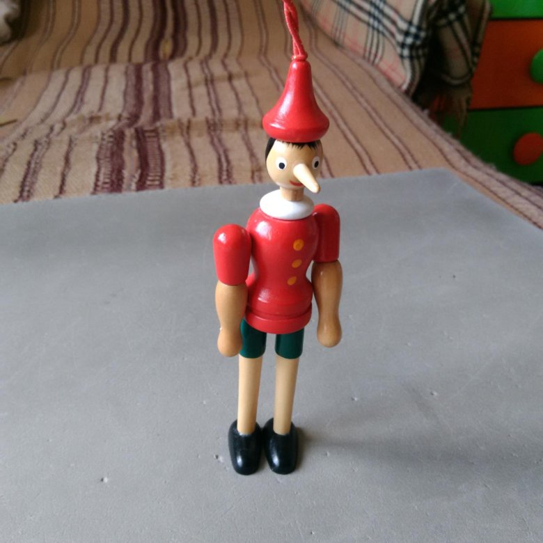 Игрушка деревянная Пиноккио или Буратино – купить в Москве, цена 400 ...