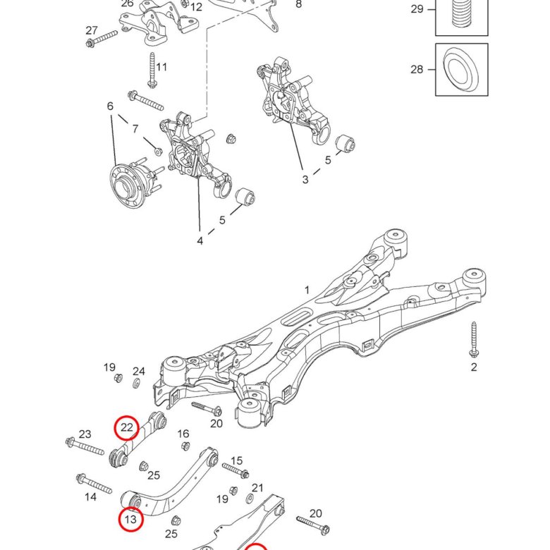 Задняя подвеска опель астра j схема