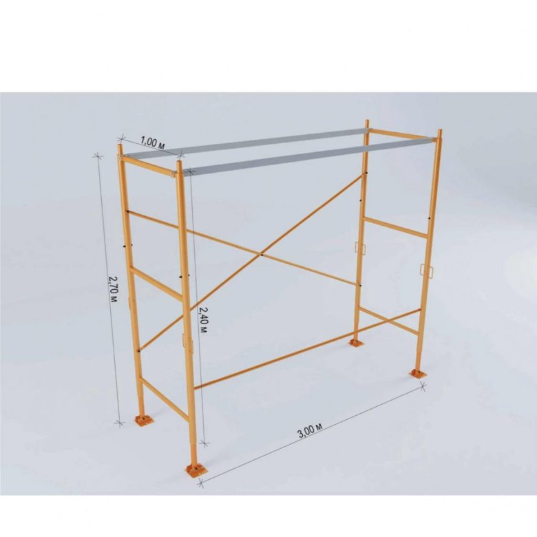 Размер строительных лесов фото Леса строительные - купить в Железногорске, цена 1 800 руб., продано 14 мая 2020