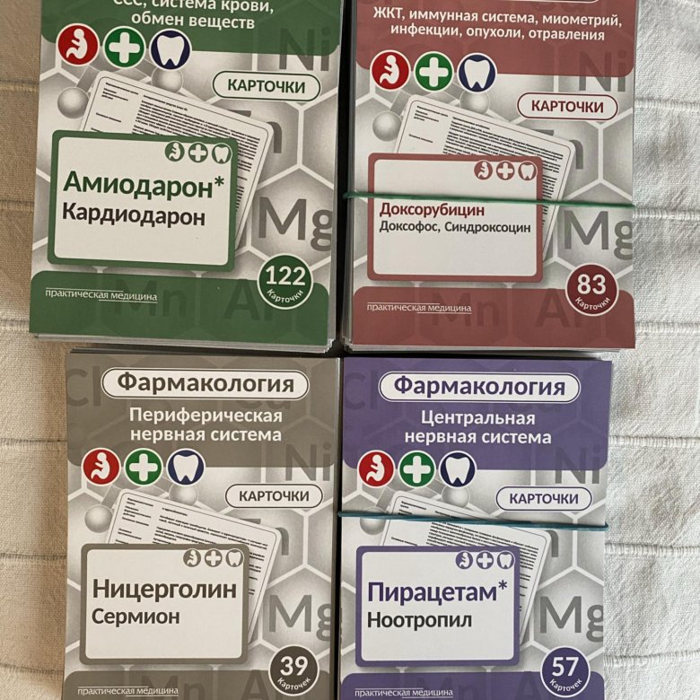 Карточки по фармакологии