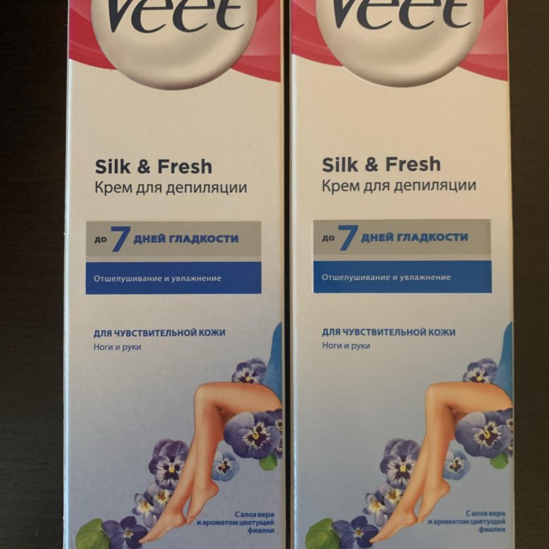 Крем для депиляции veet до и после