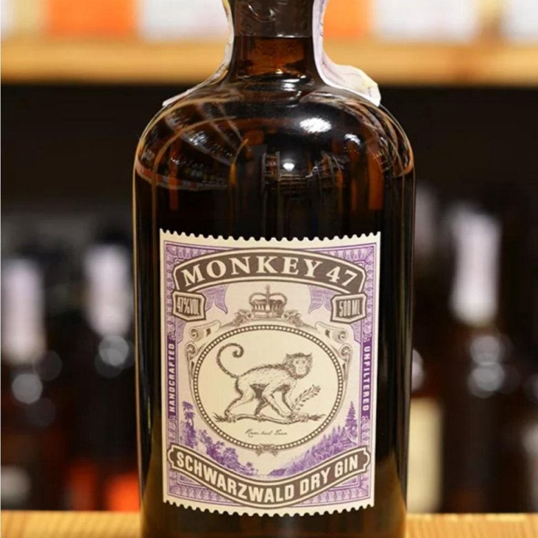 Манки 0.7. Джин Monkey 47 Schwarzwald Dry Gin, 0.5 l. Джин Monkey 47 Schwarzwald Dry, 0,5л. Jin Monkey 47. Джин с обезьянкой.