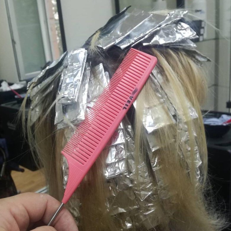 Расческа для мелирования волос фото