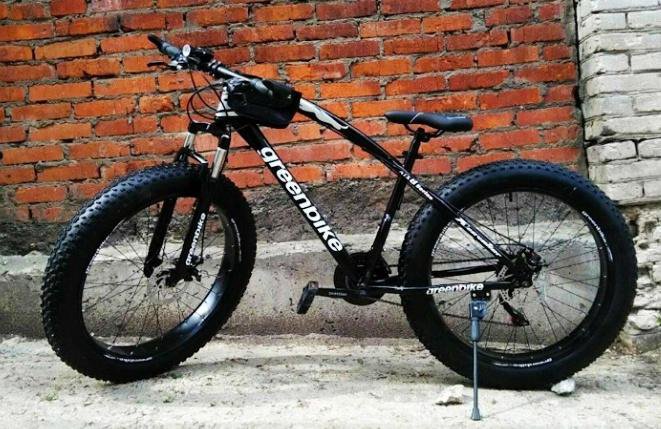 Фэтбайк Green Bike Ягуар 26 черно красный