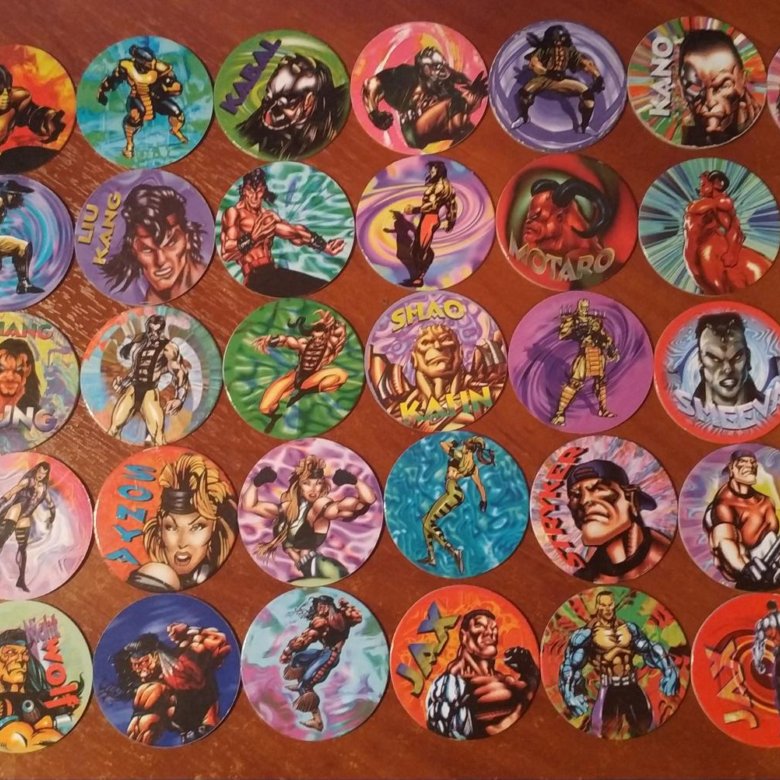 Сотки POG Mortal Kombat 3 Dunkin Caps Фишки Кэпсы - купить в