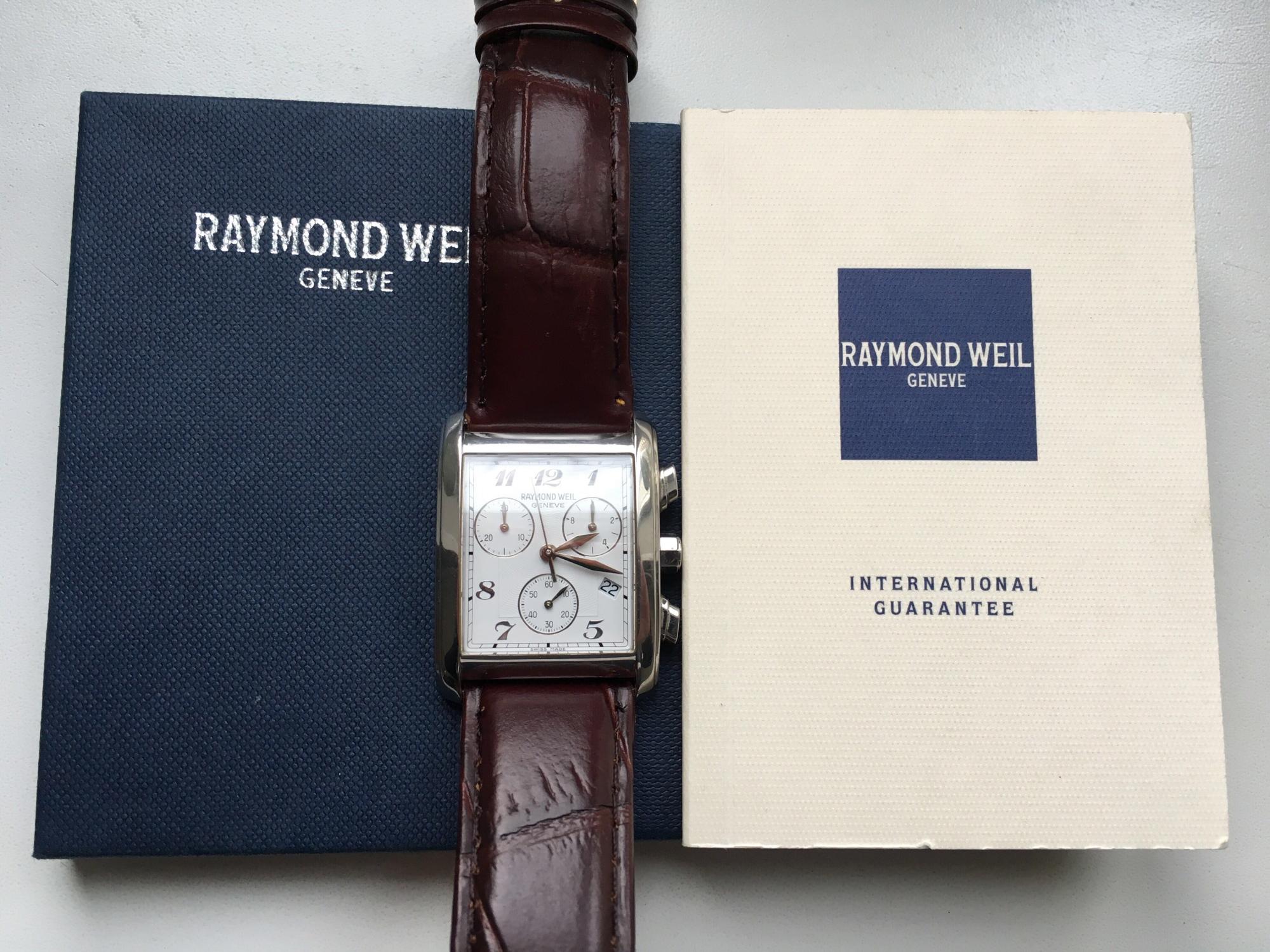 Часы Raymond Weil Geneve кожаный ремень