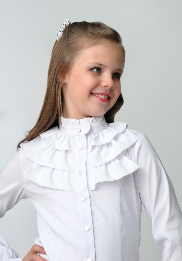 Красивые блузки для девочек в школу
