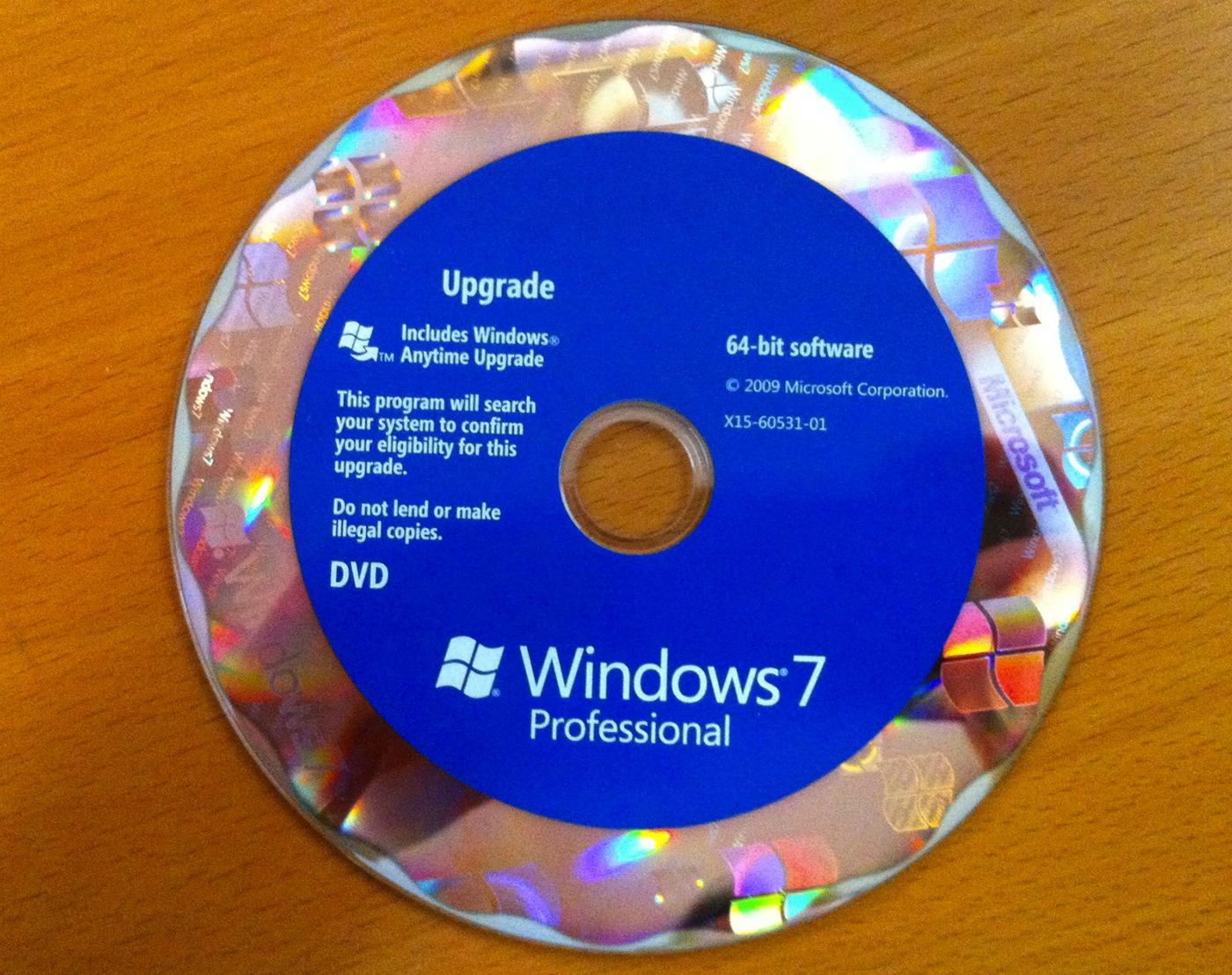 Как выглядит установочный диск windows 7 фото диска