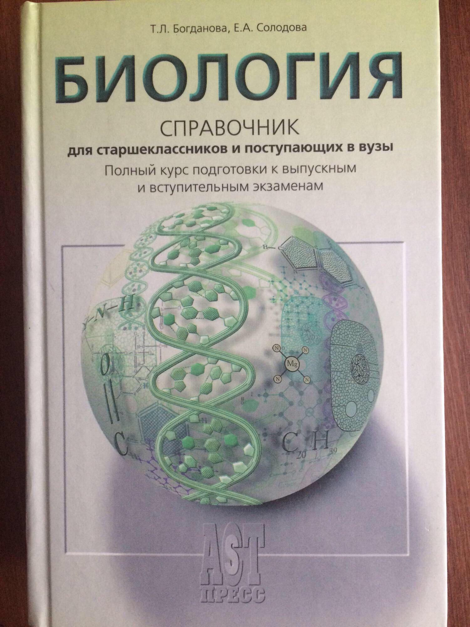 Пособия по биологии для подготовки. Биология справочник.