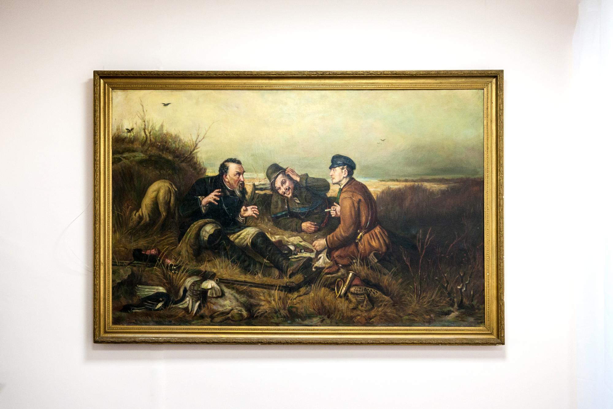 Кто написал картину три охотника на привале - 94 фото