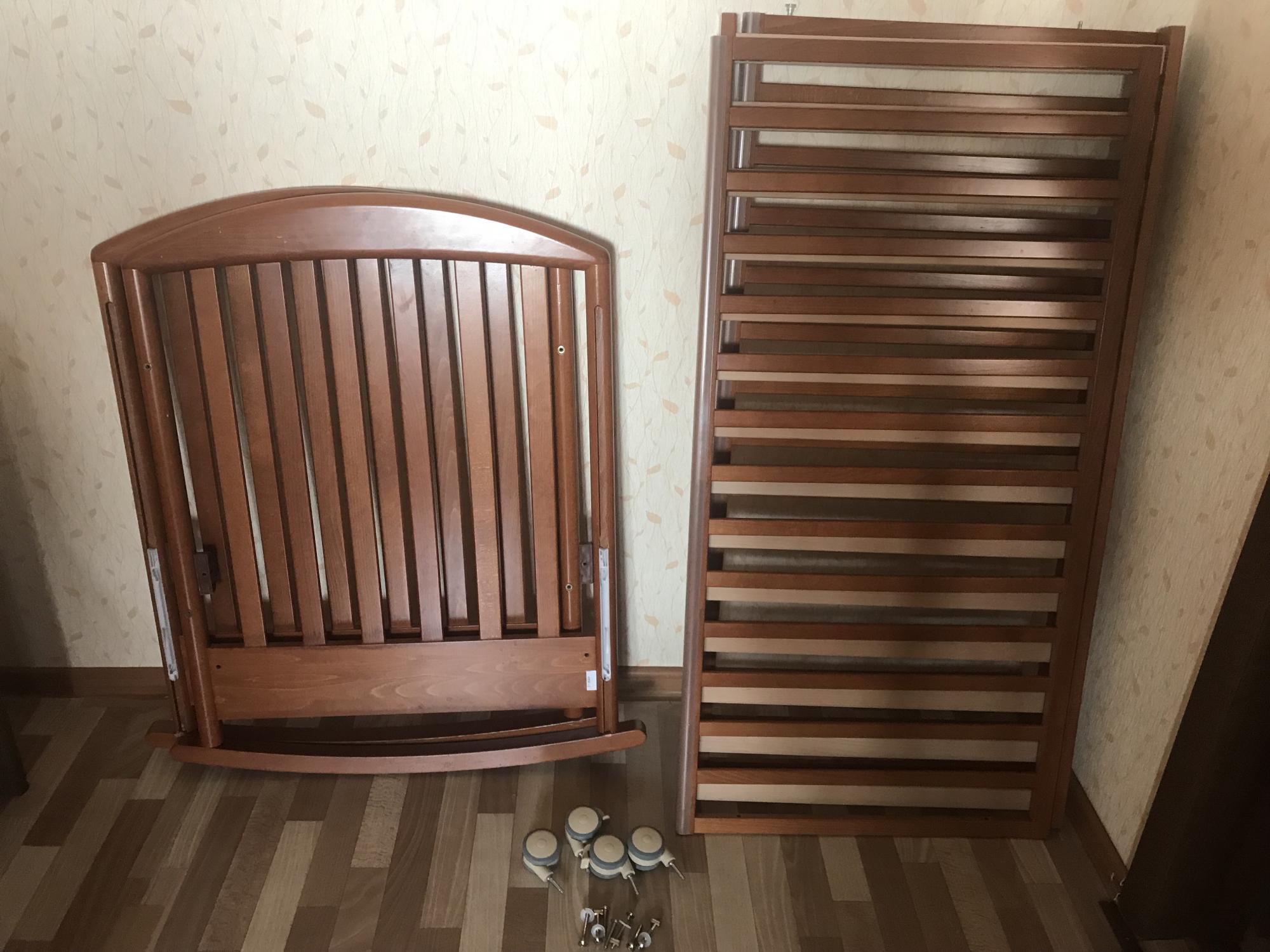 Итальянская кроватка Papaloni с матрасом