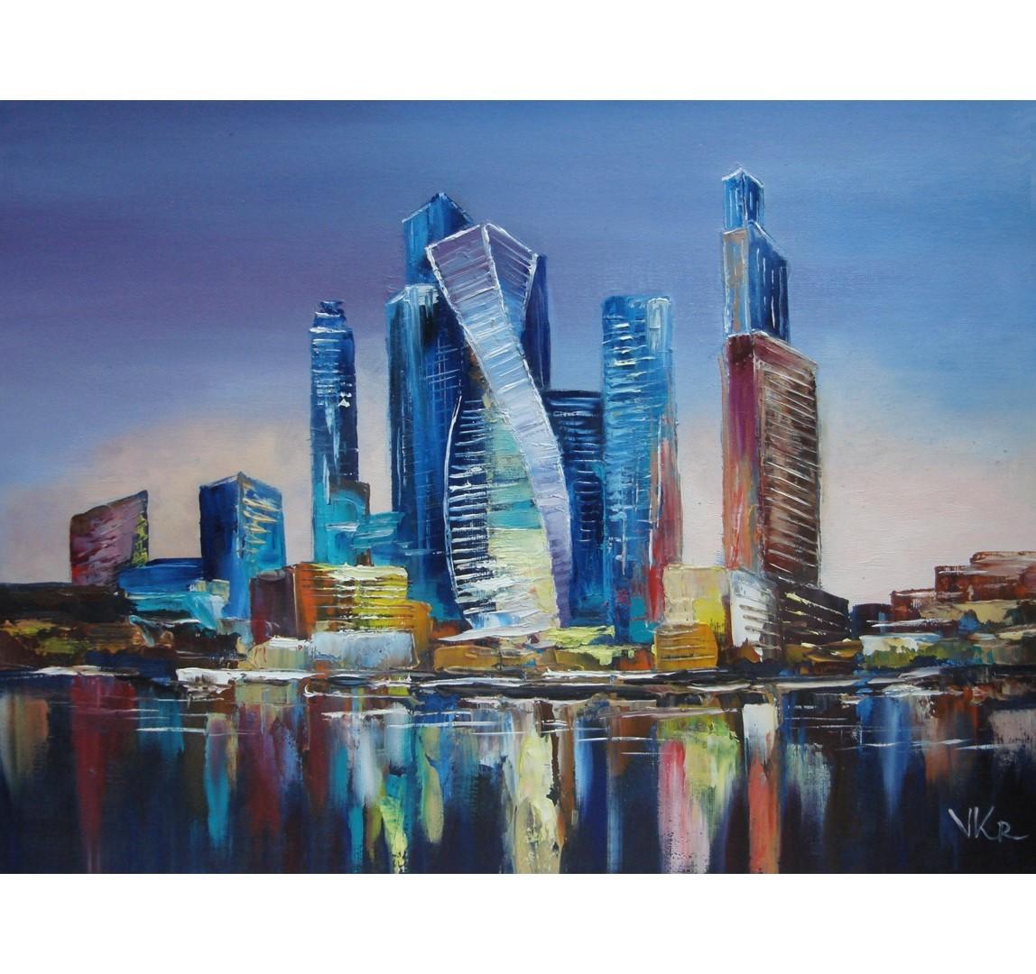 Москва сити рисунок