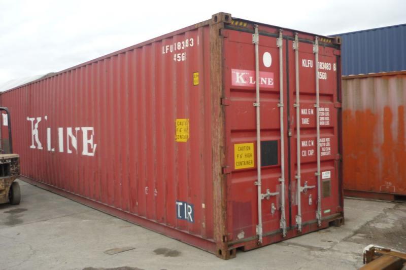 89580401757 контейнер KLFU 40 тонный (красный цв.)