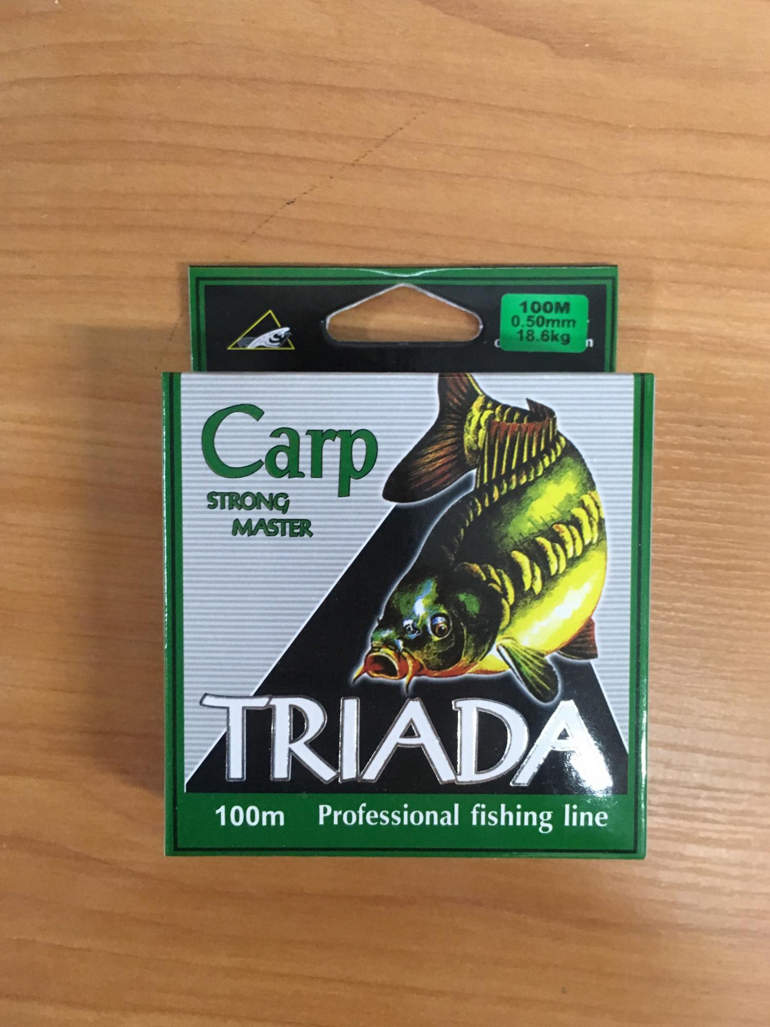 Карп 100. Леска Triada Carp 100м. Леска 100 рублей. Купить леску Triada.