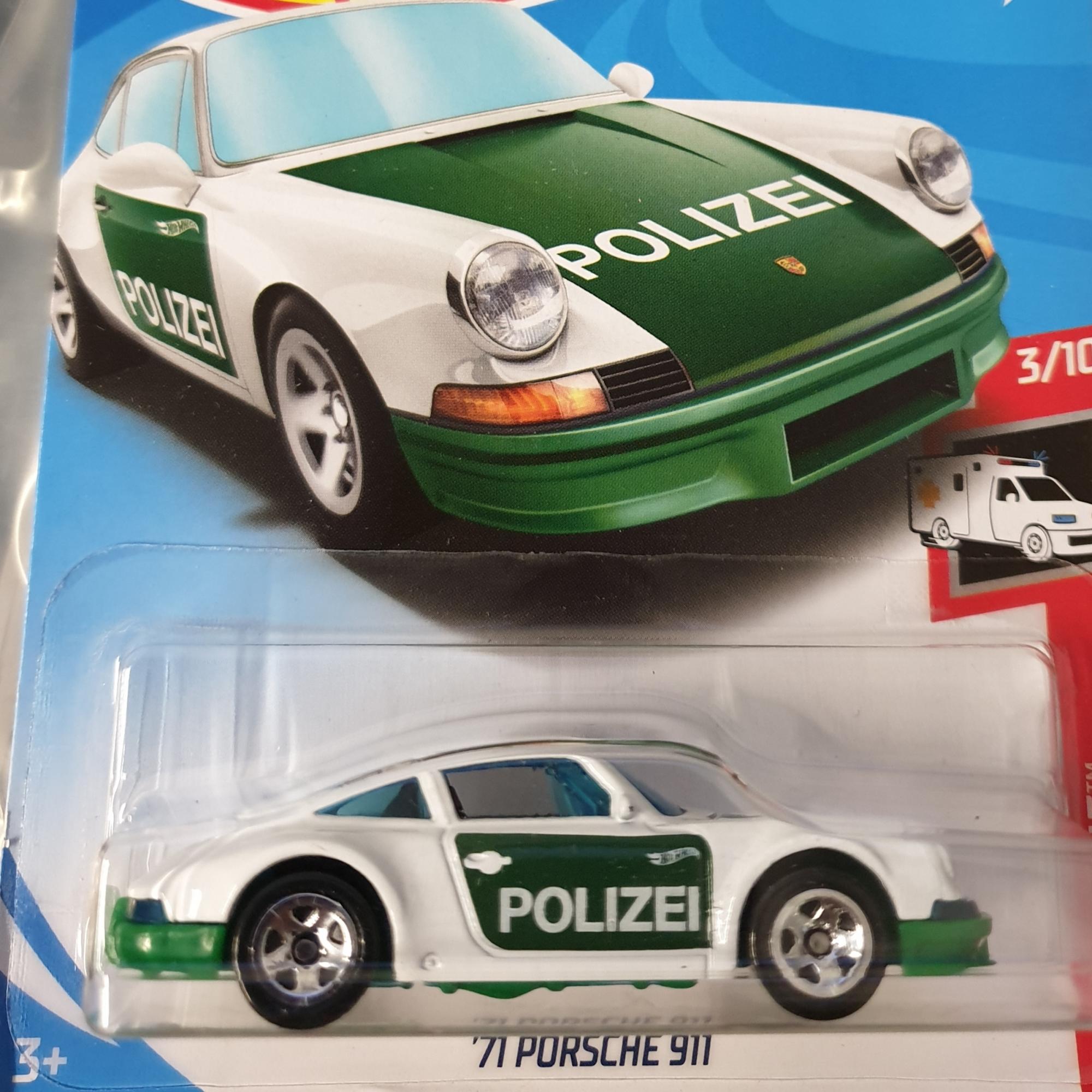 '71 Porsche 911 Polizei Hot Wheels 1:64. 