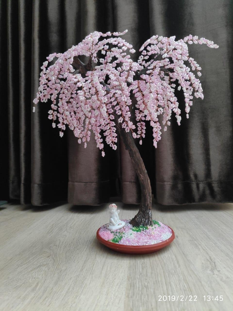 Сакура из бисера