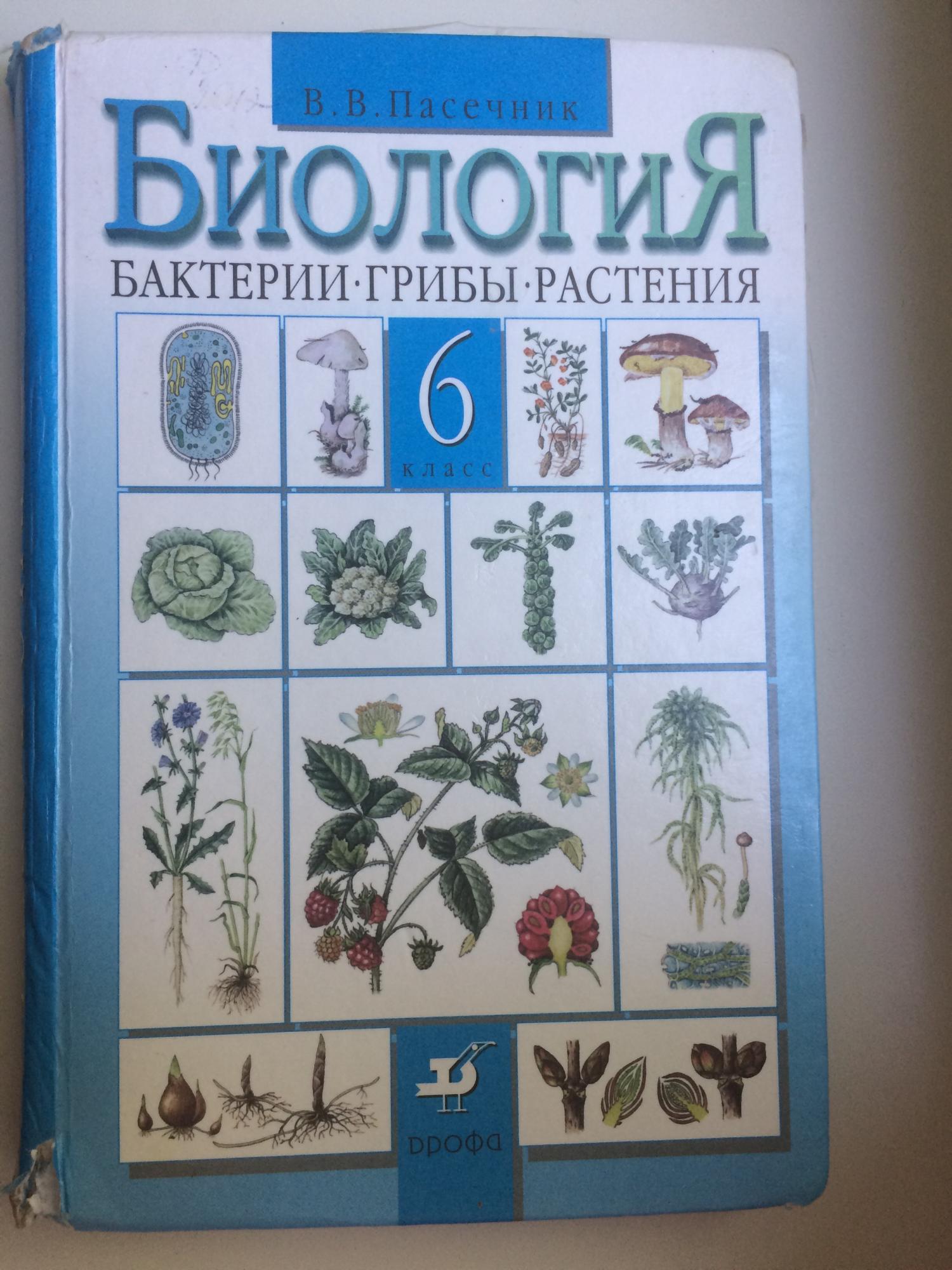 Учебник биологии 6 класс пасечник дрофа