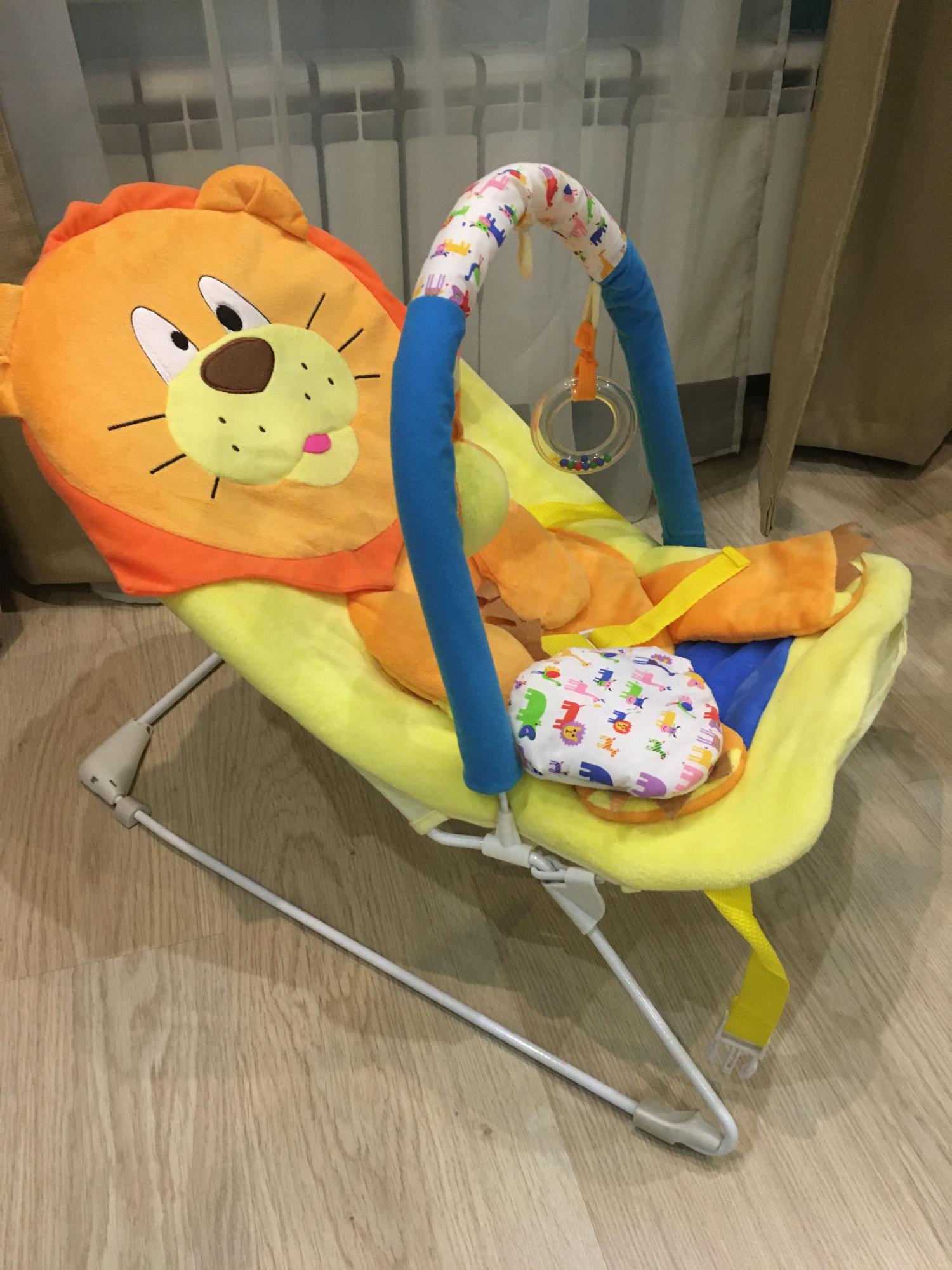 кресло качалка happy baby